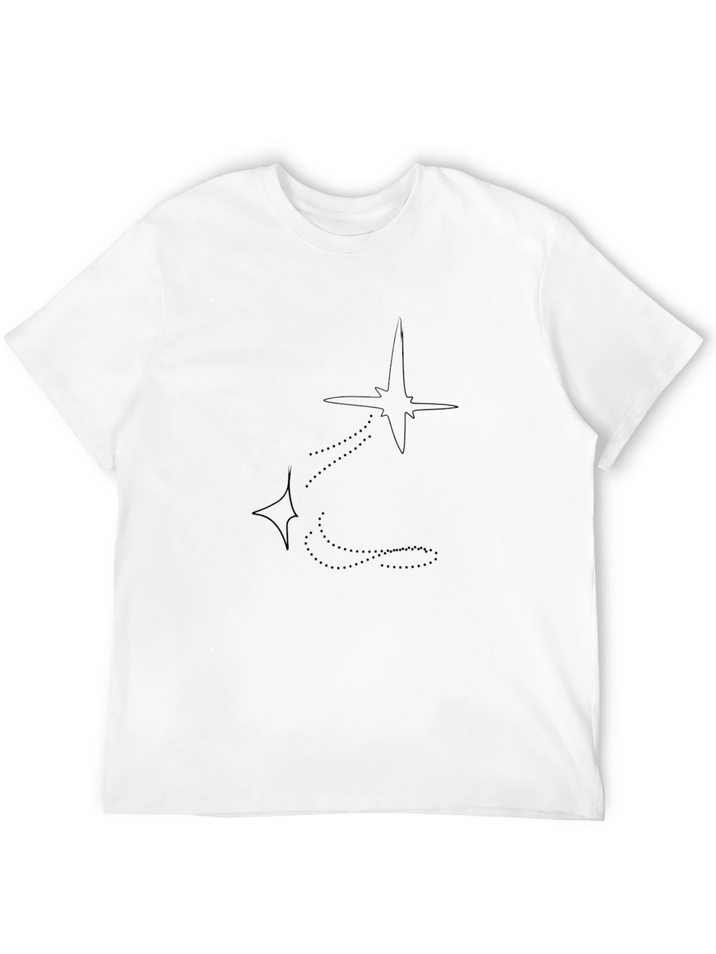 Minimalist Star Constellation Black T-Shirt
