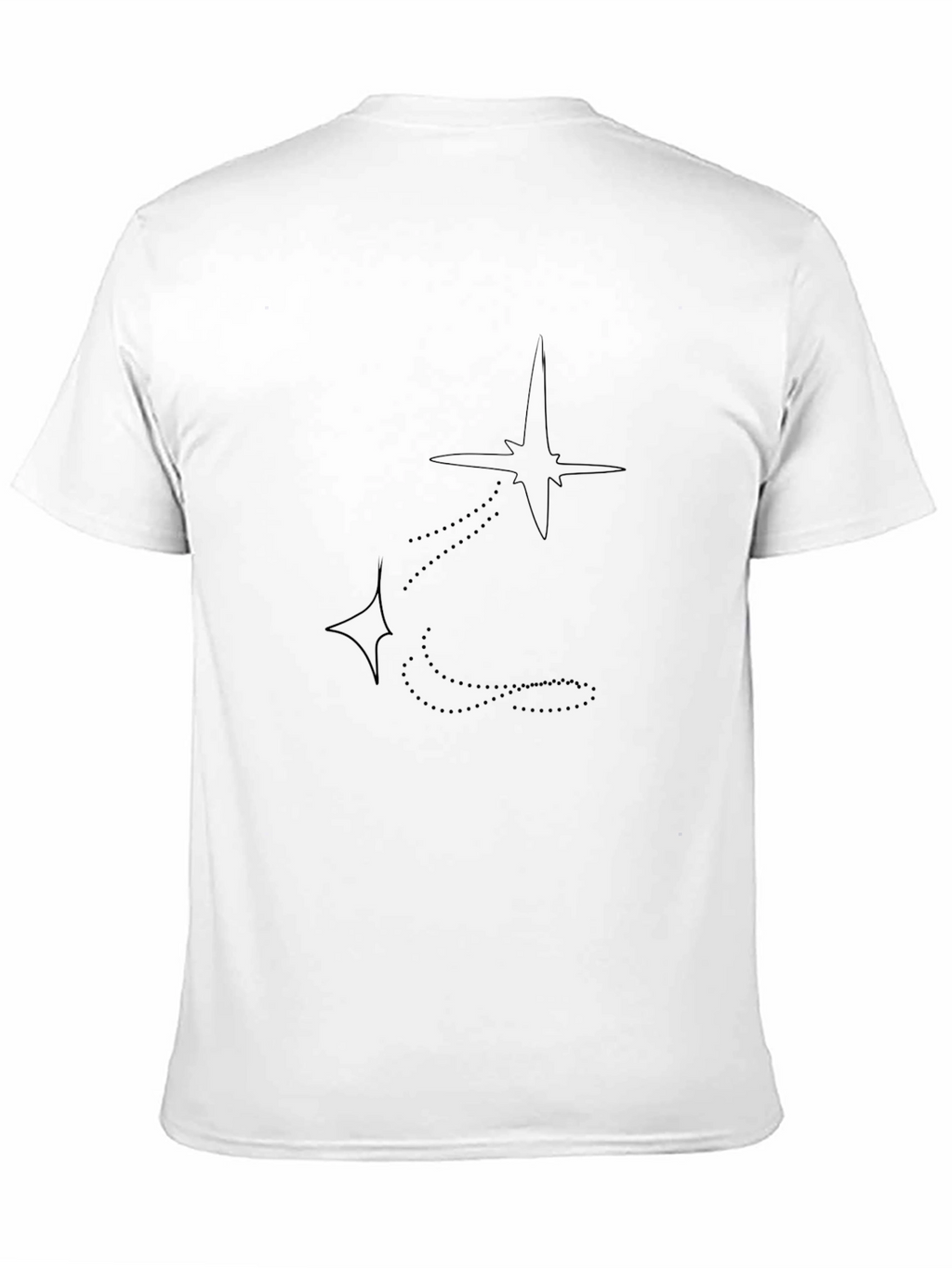Minimalist Star Constellation Black T-Shirt