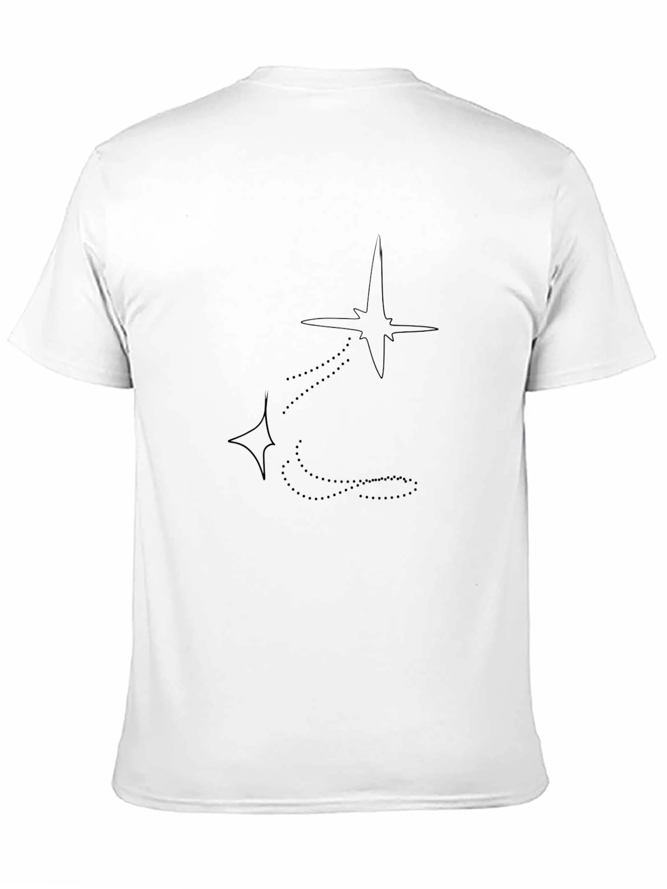 Minimalist Star Constellation Black T-Shirt