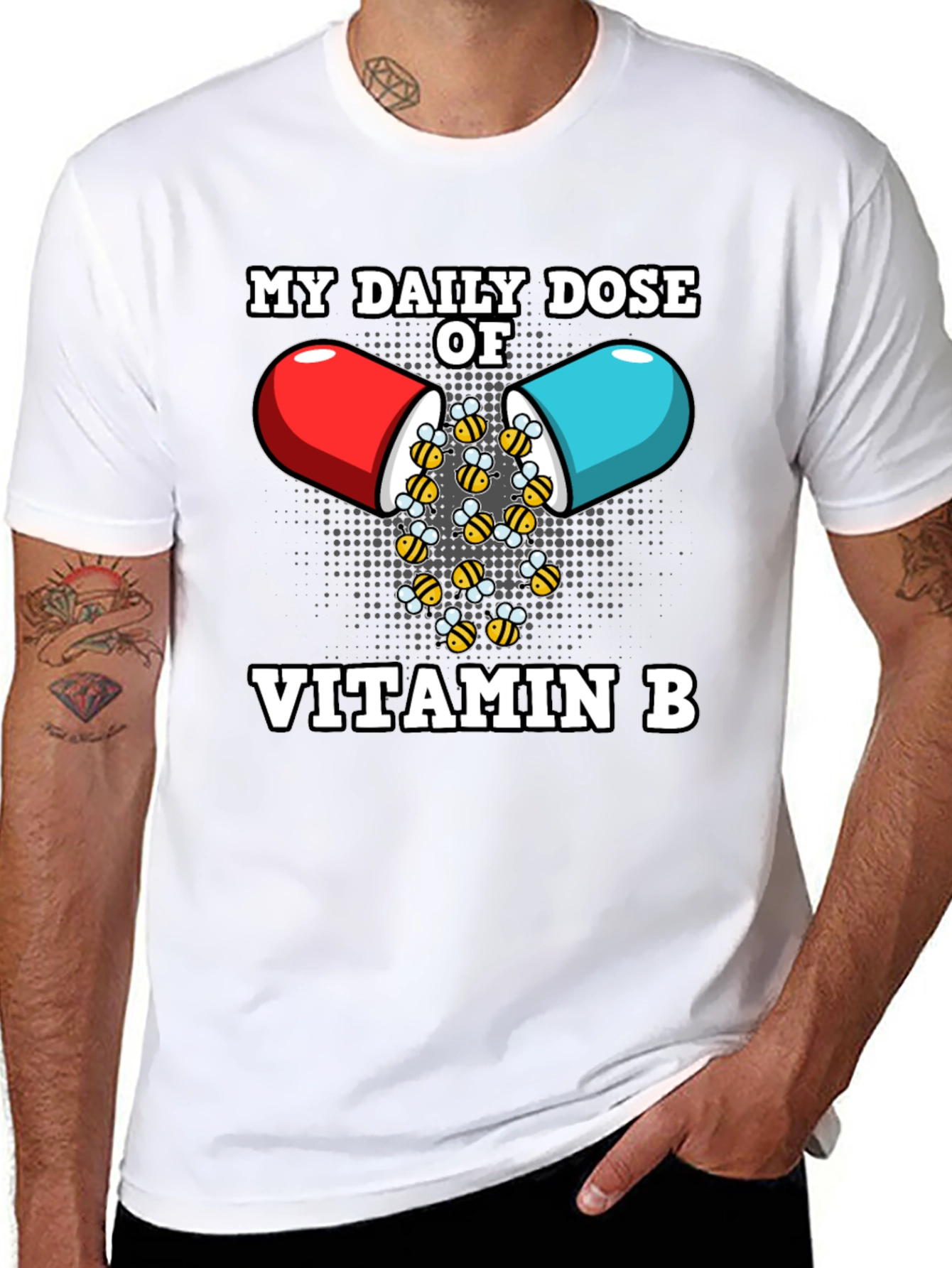 Vitamin B Funny Bee T-Shirt