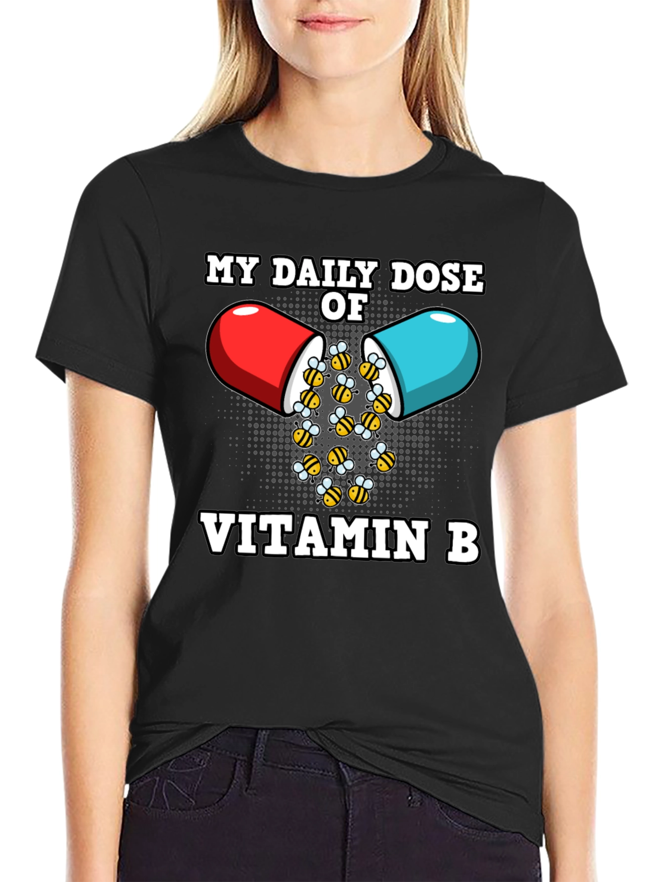 Vitamin B Funny Bee T-Shirt