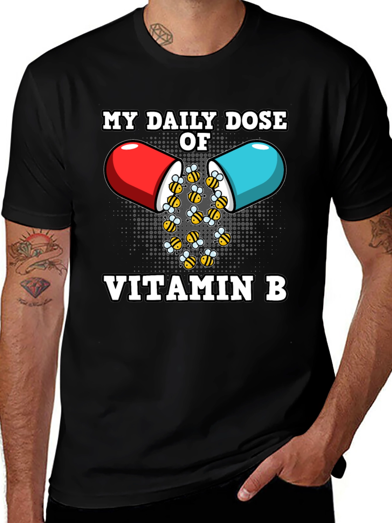 Vitamin B Funny Bee T-Shirt