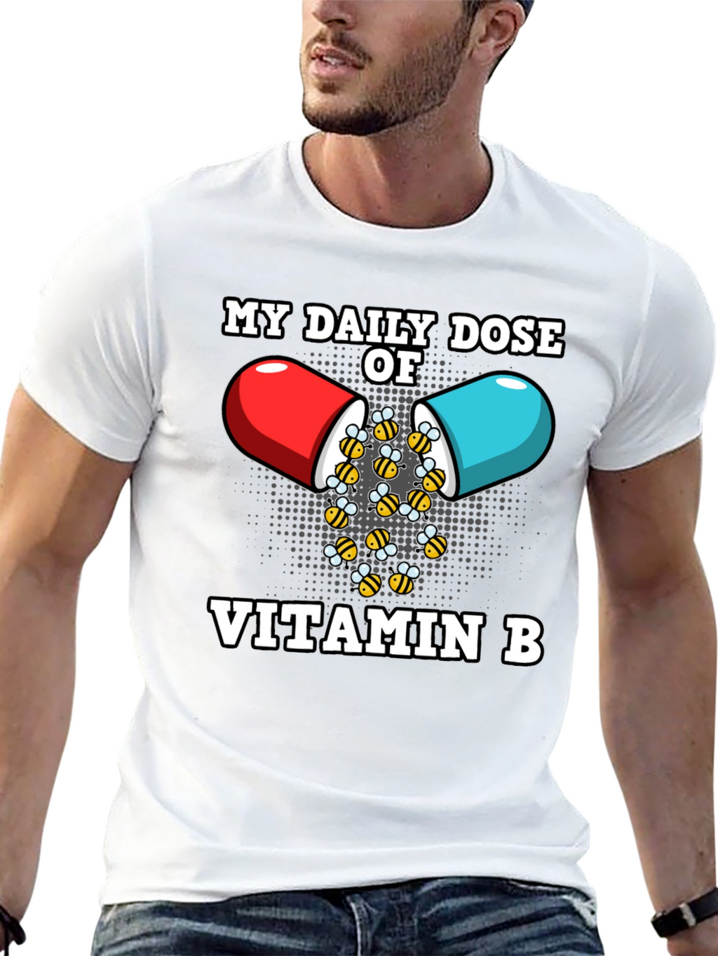 Vitamin B Funny Bee T-Shirt