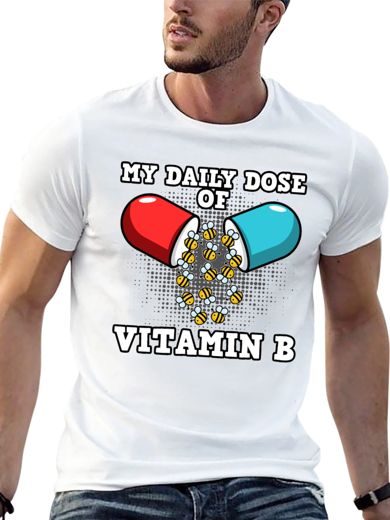 Vitamin B Funny Bee T-Shirt