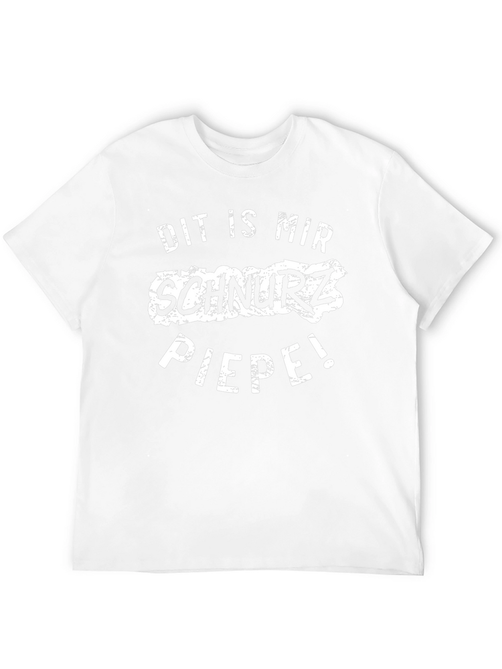 Dit is mir Schnurz Piepe! Black Graphic Tee