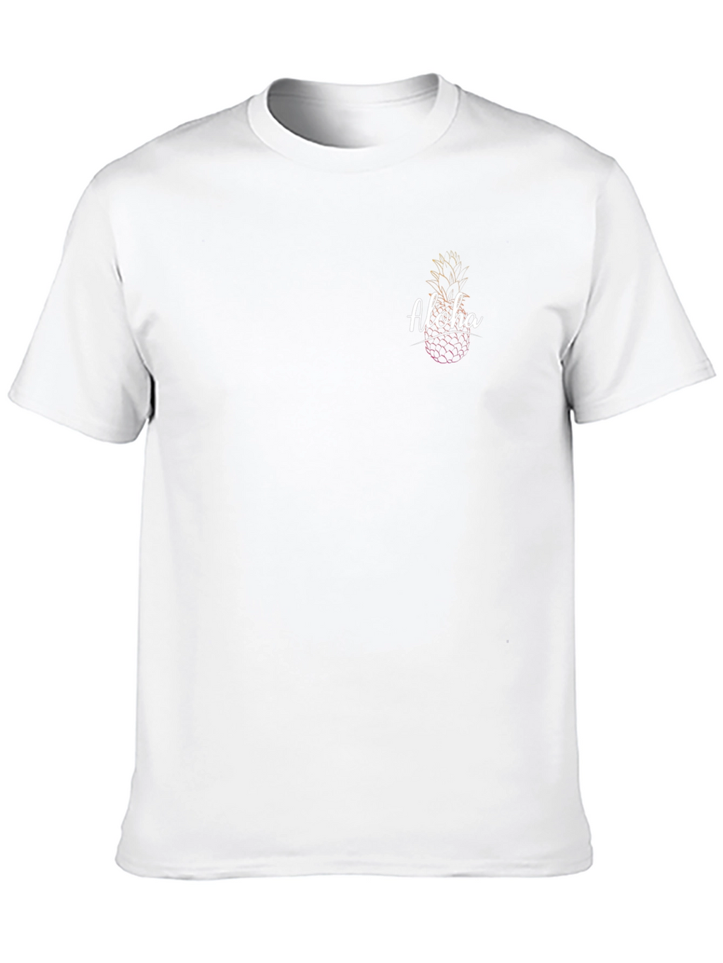 Aloha Pineapple Graphic Tee - Black Casual Shirt