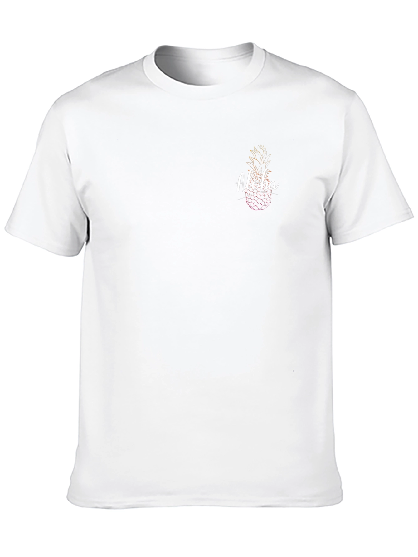 Aloha Pineapple Graphic Tee - Black Casual Shirt