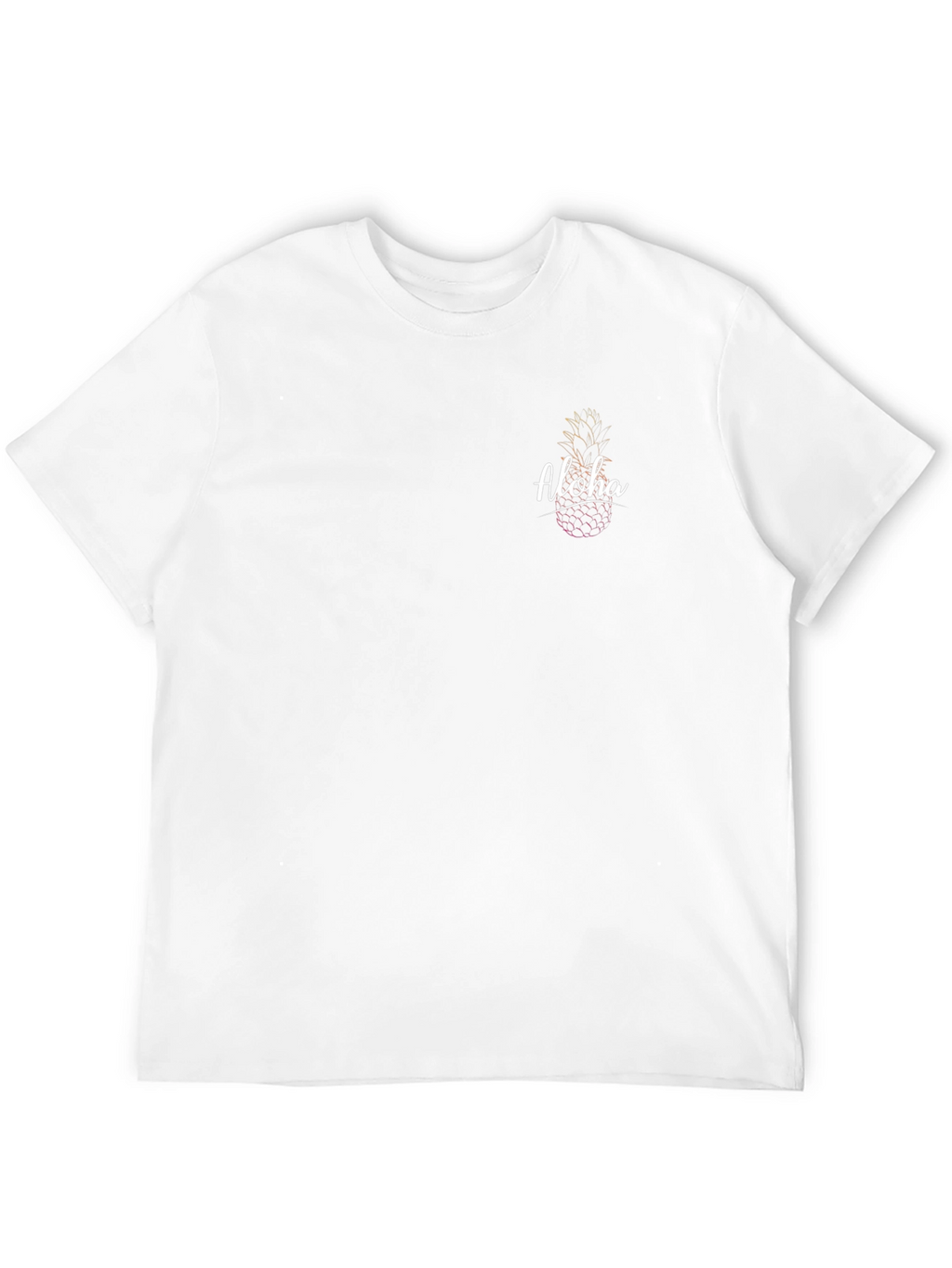 Aloha Pineapple Graphic Tee - Black Casual Shirt