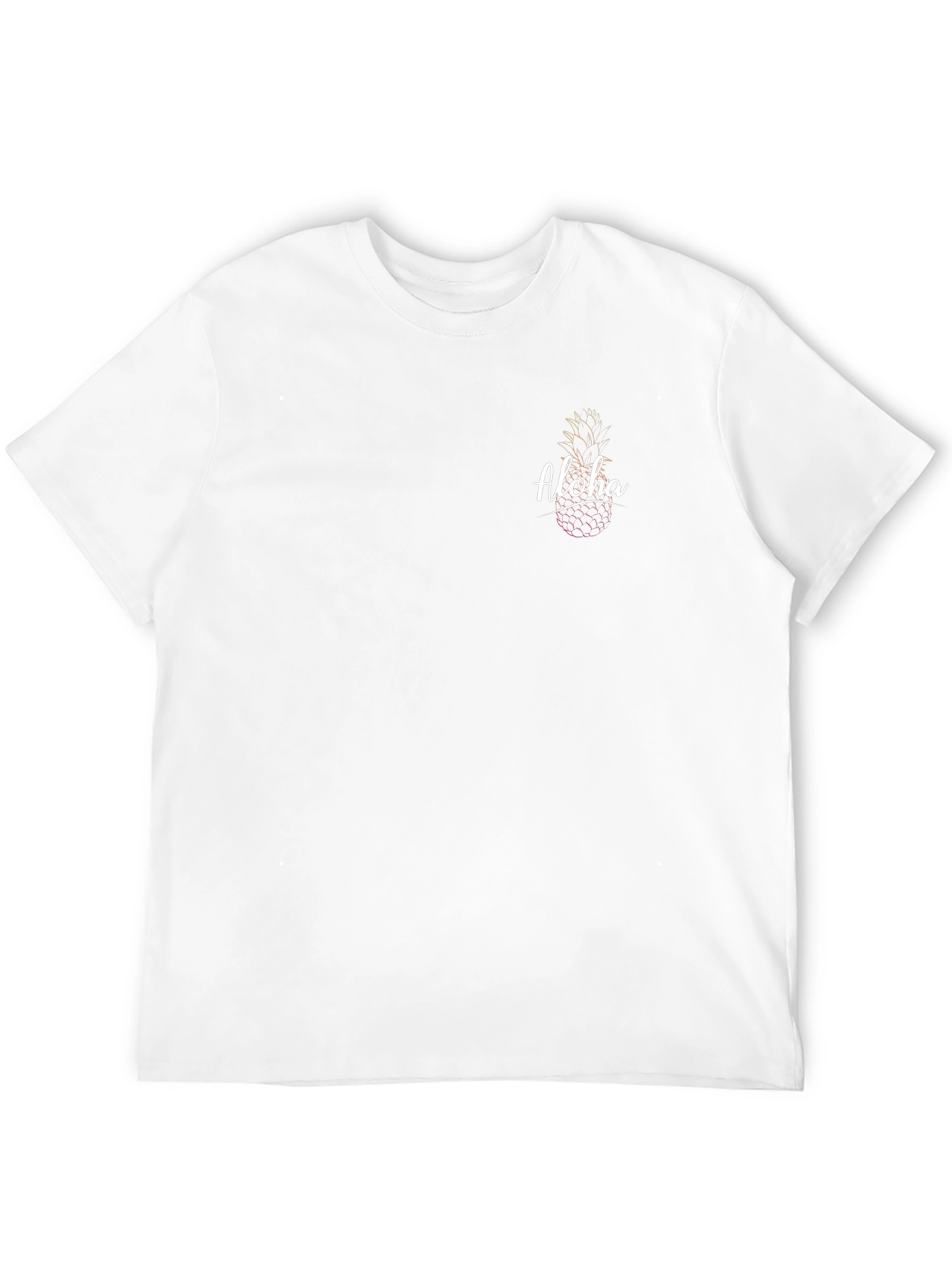 Aloha Pineapple Graphic Tee - Black Casual Shirt