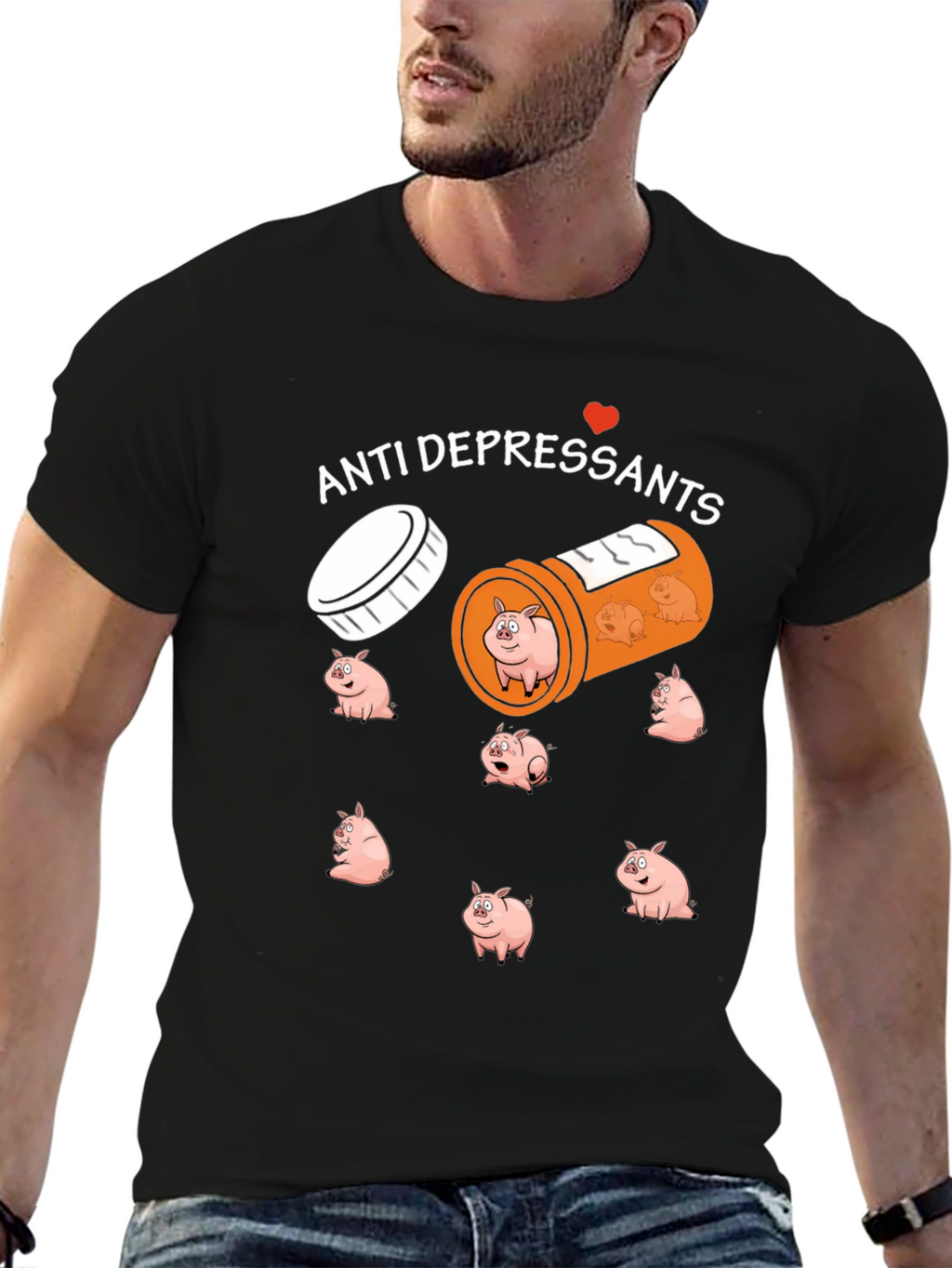 Anti-Depressant Pig T-Shirt