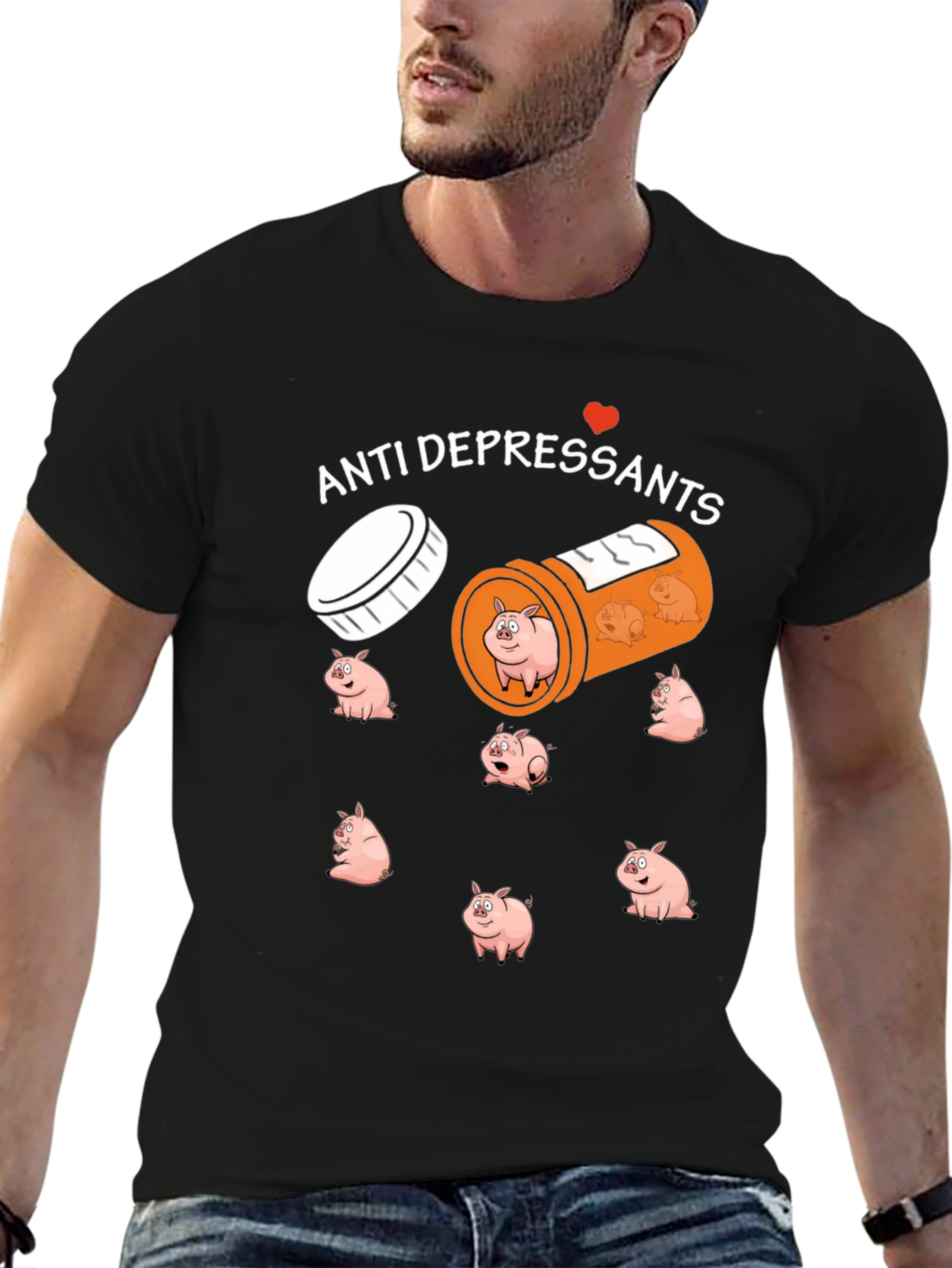 Anti-Depressant Pig T-Shirt