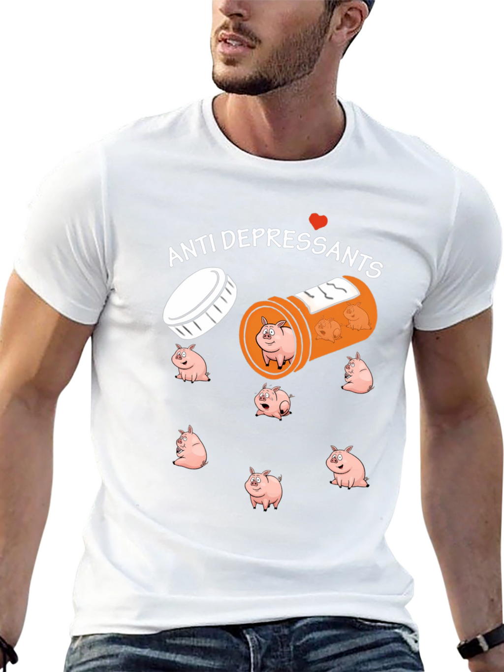 Anti-Depressant Pig T-Shirt