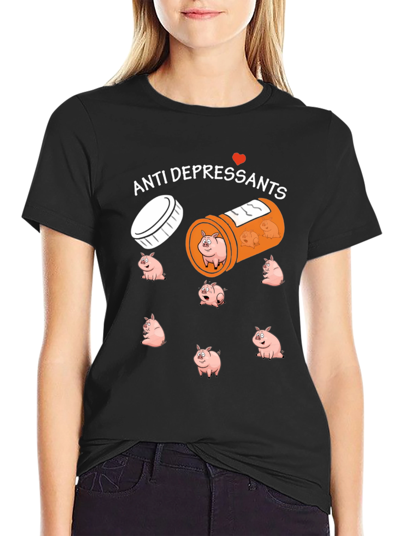 Anti-Depressant Pig T-Shirt