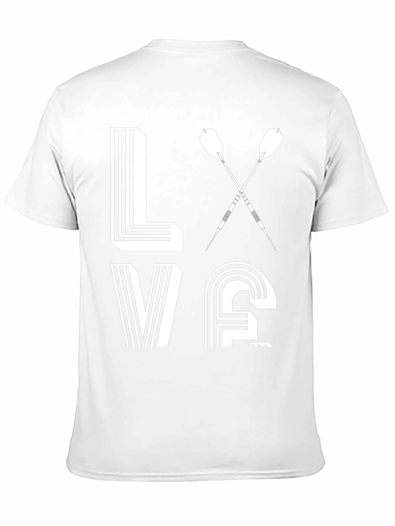 Love Darts T-Shirt - Dartboard Design Tee