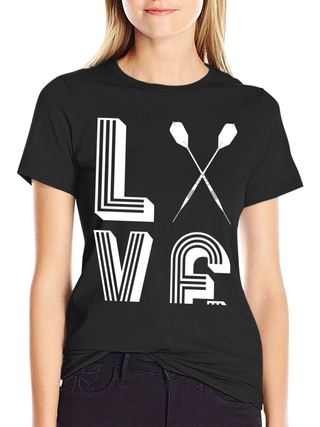 Love Darts T-Shirt - Dartboard Design Tee