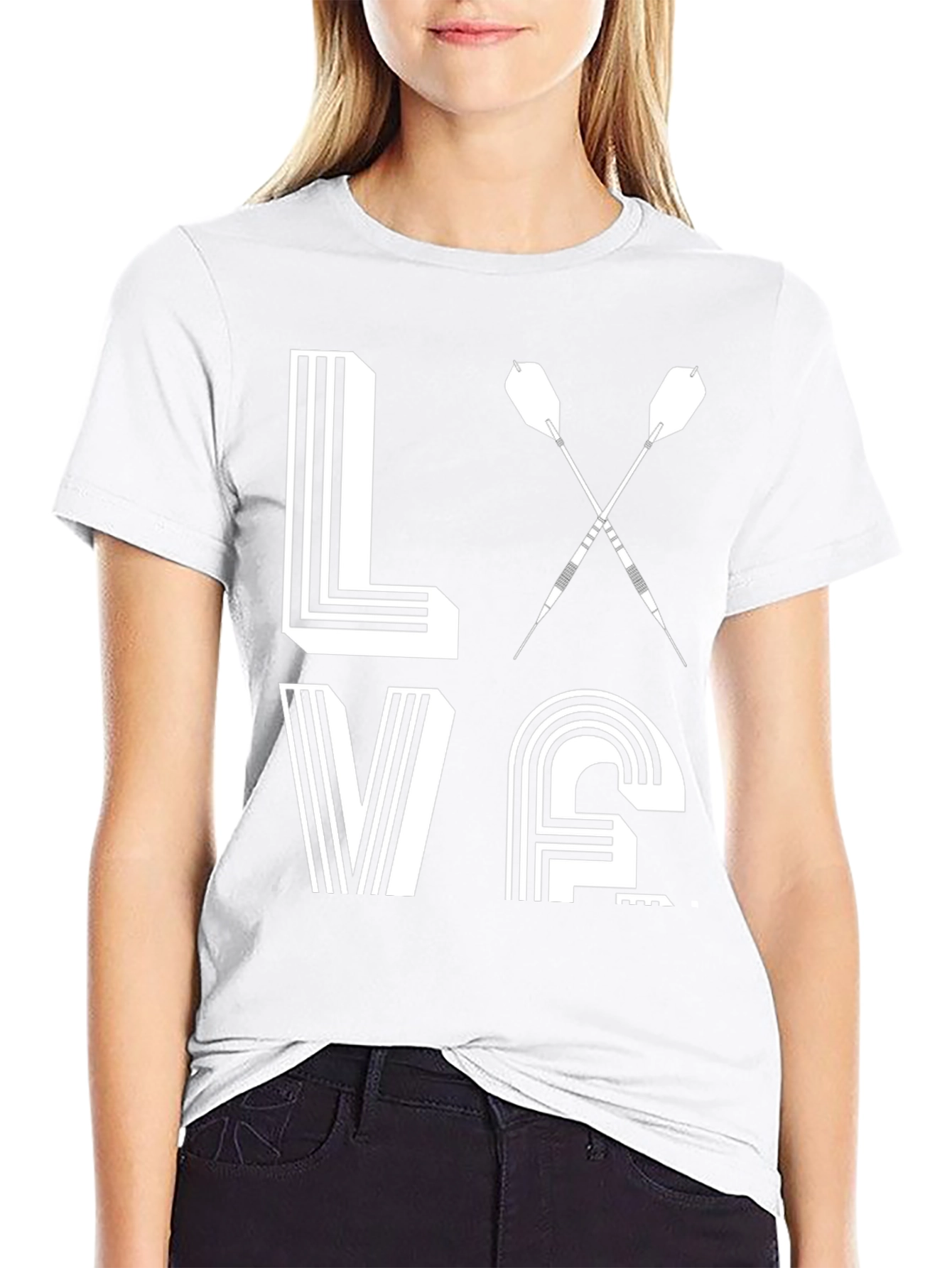 Love Darts T-Shirt - Dartboard Design Tee