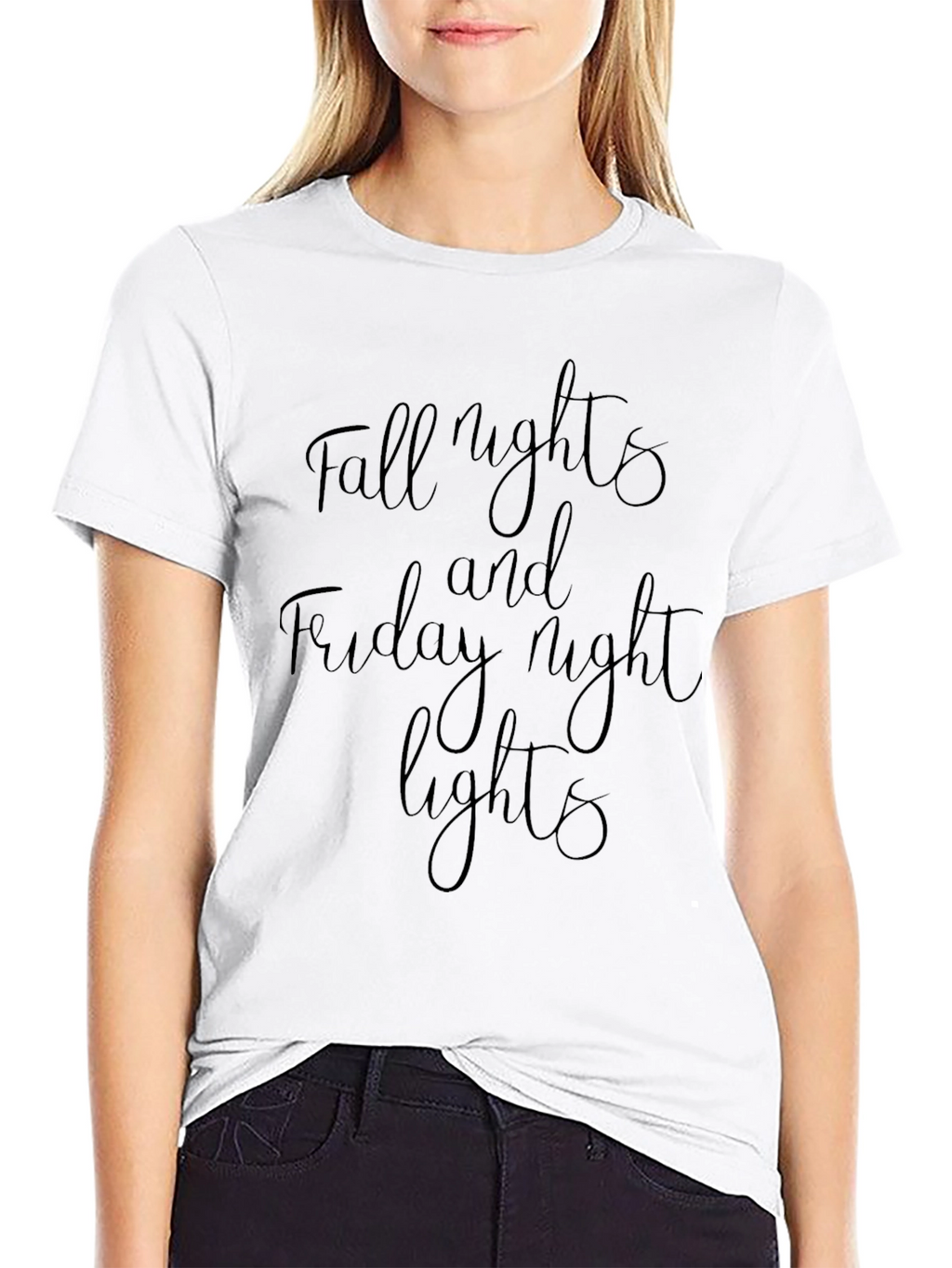 Fall Nights and Friday Night Lights Black T-Shirt