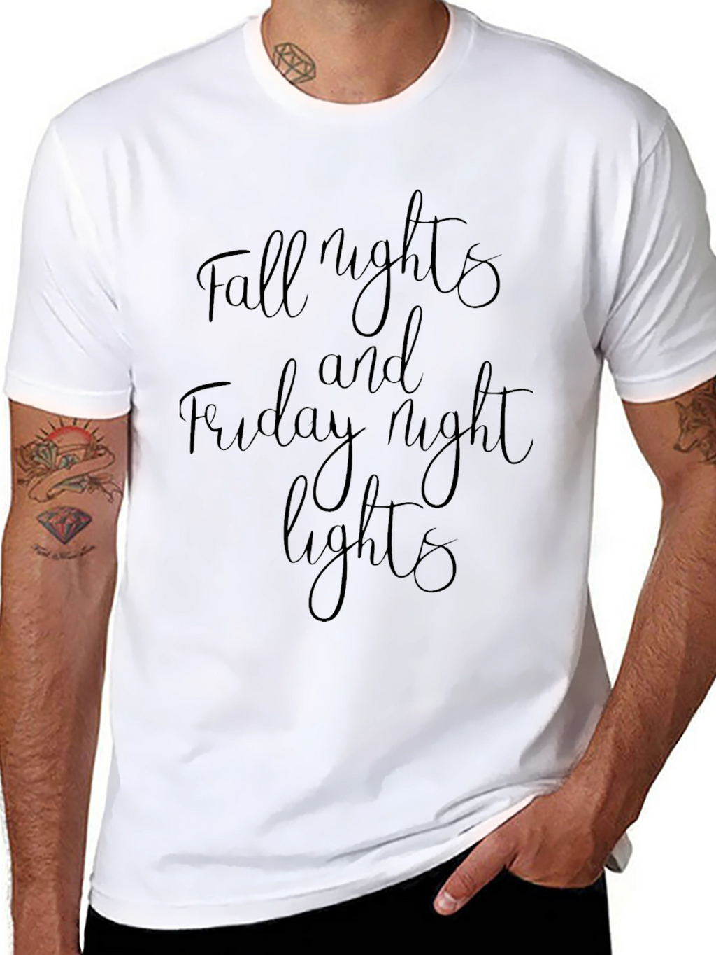 Fall Nights and Friday Night Lights Black T-Shirt