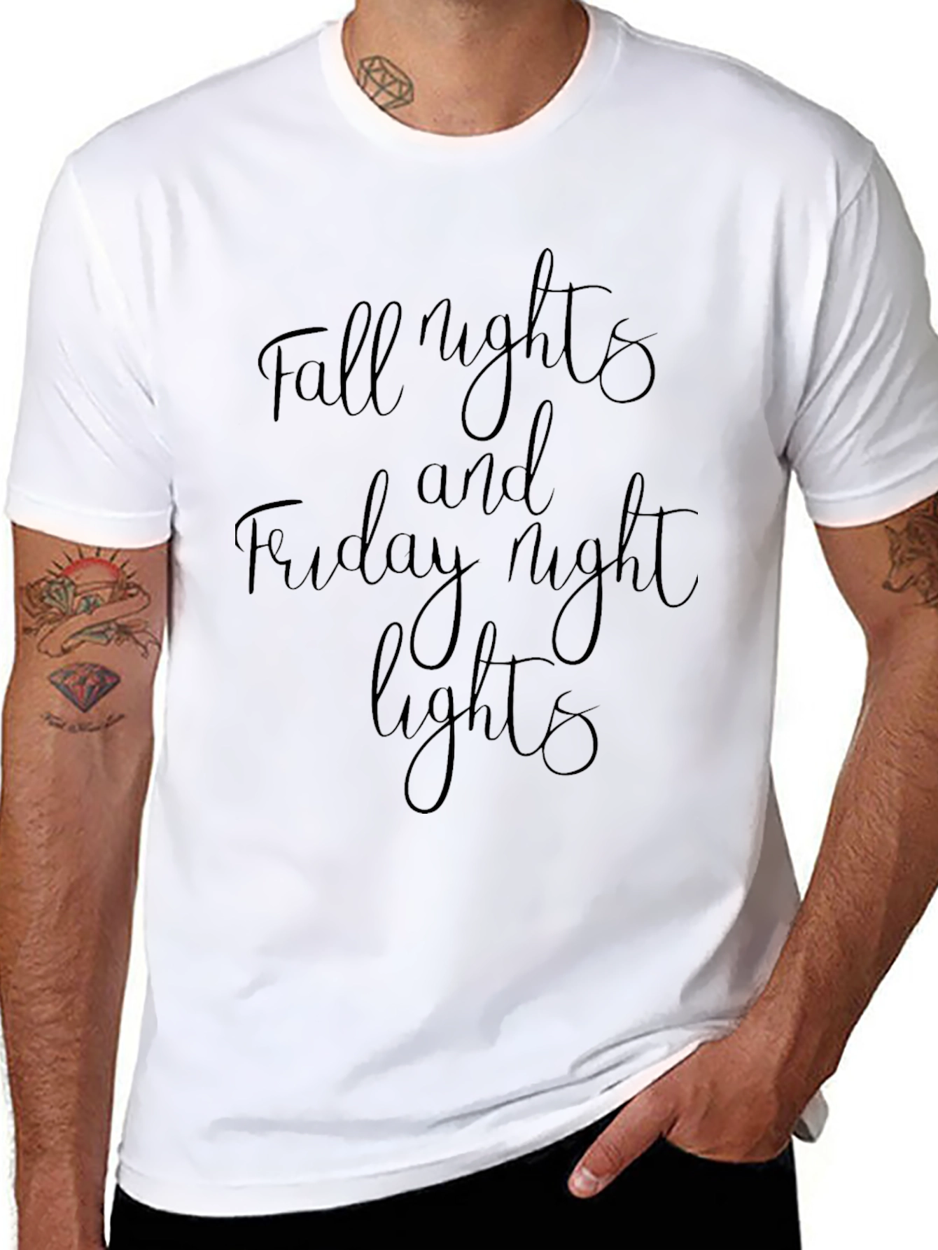 Fall Nights and Friday Night Lights Black T-Shirt