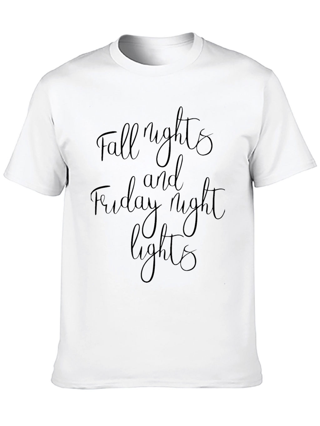 Fall Nights and Friday Night Lights Black T-Shirt