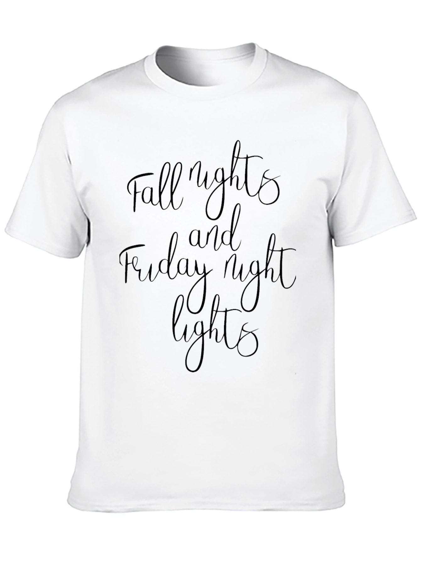 Fall Nights and Friday Night Lights Black T-Shirt