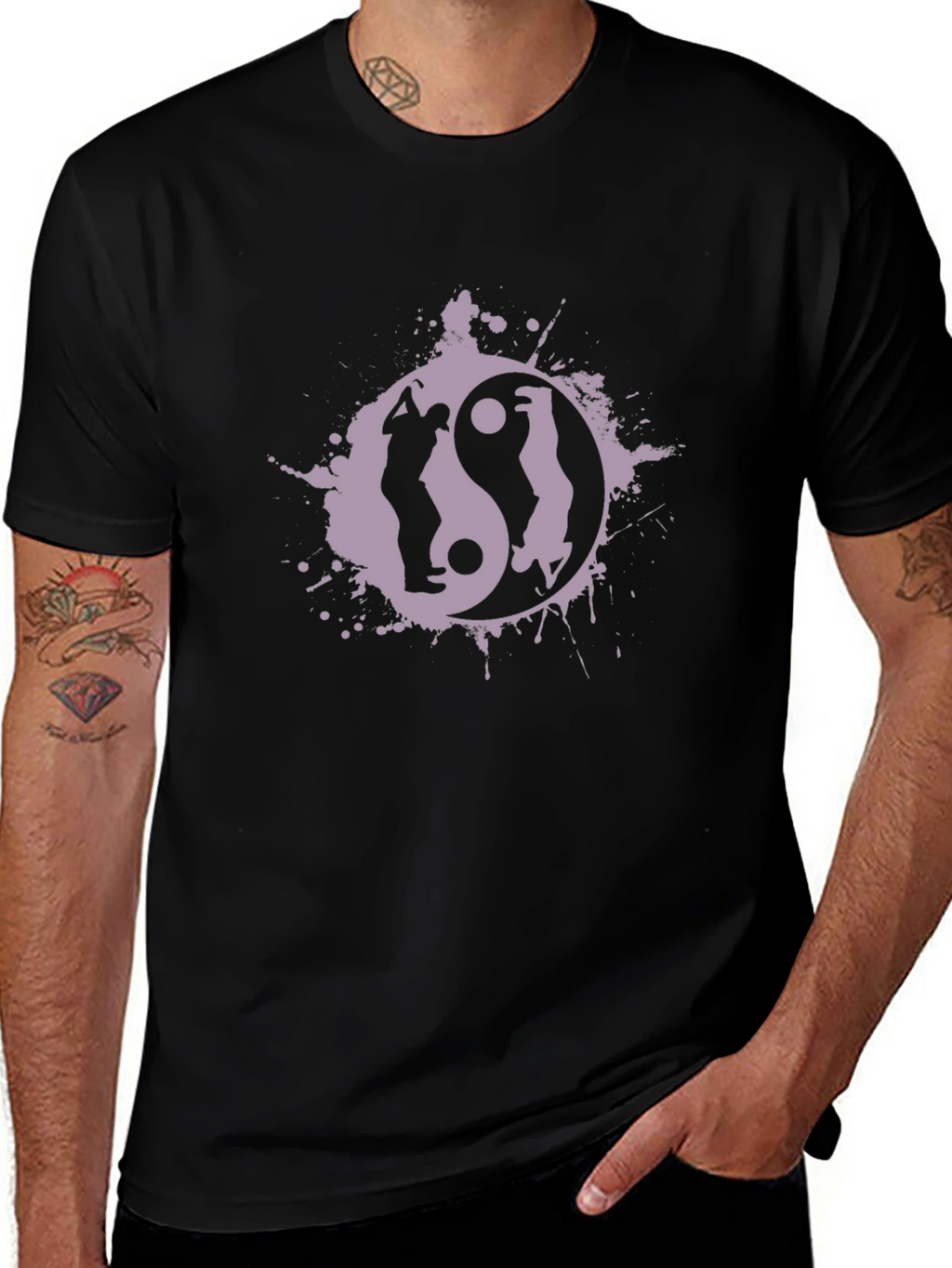 Yin Yang Golf T-Shirt - Balance on the Green