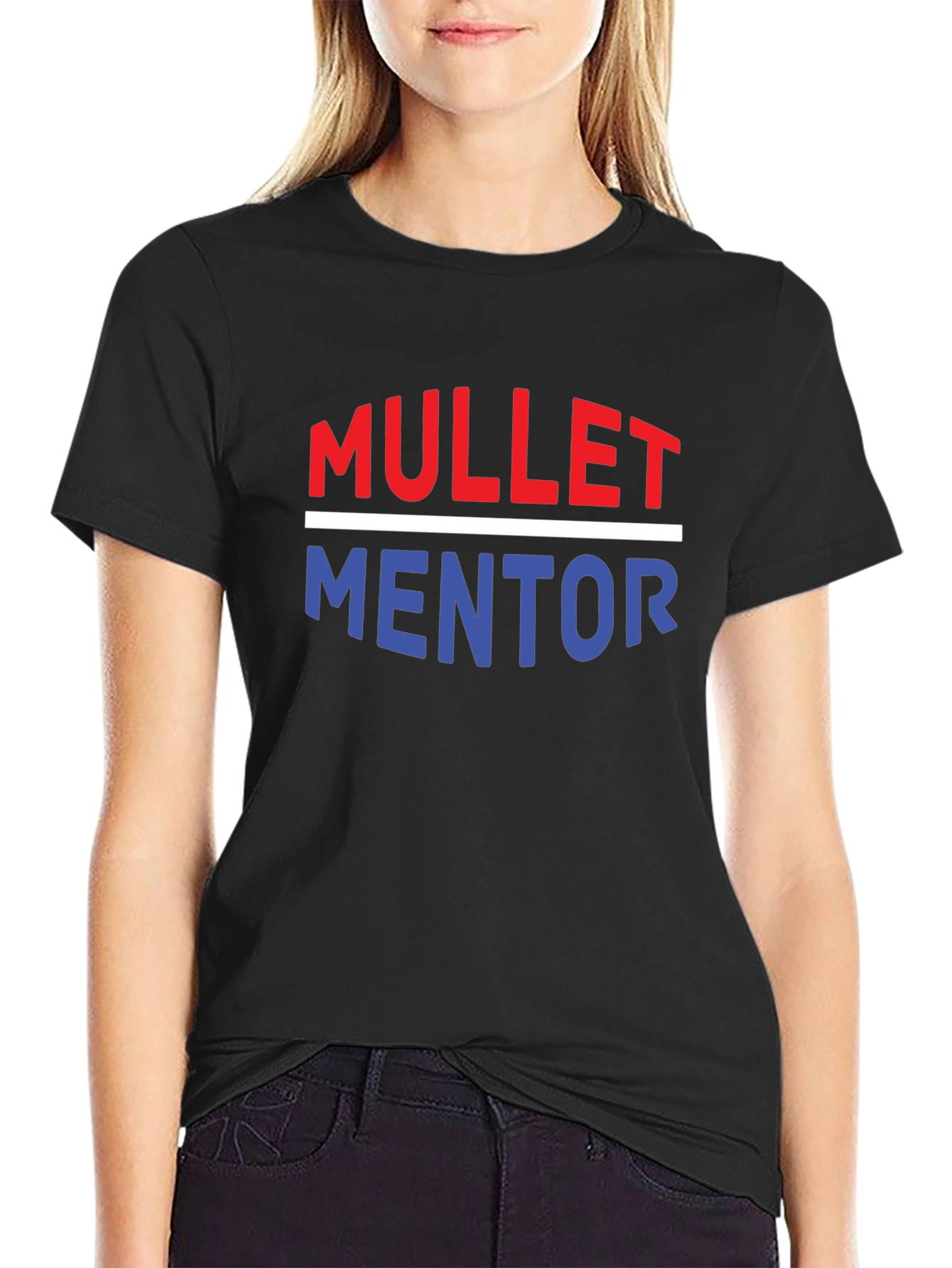Mullet Mentor Graphic Tee -  Retro Hair Style T-Shirt