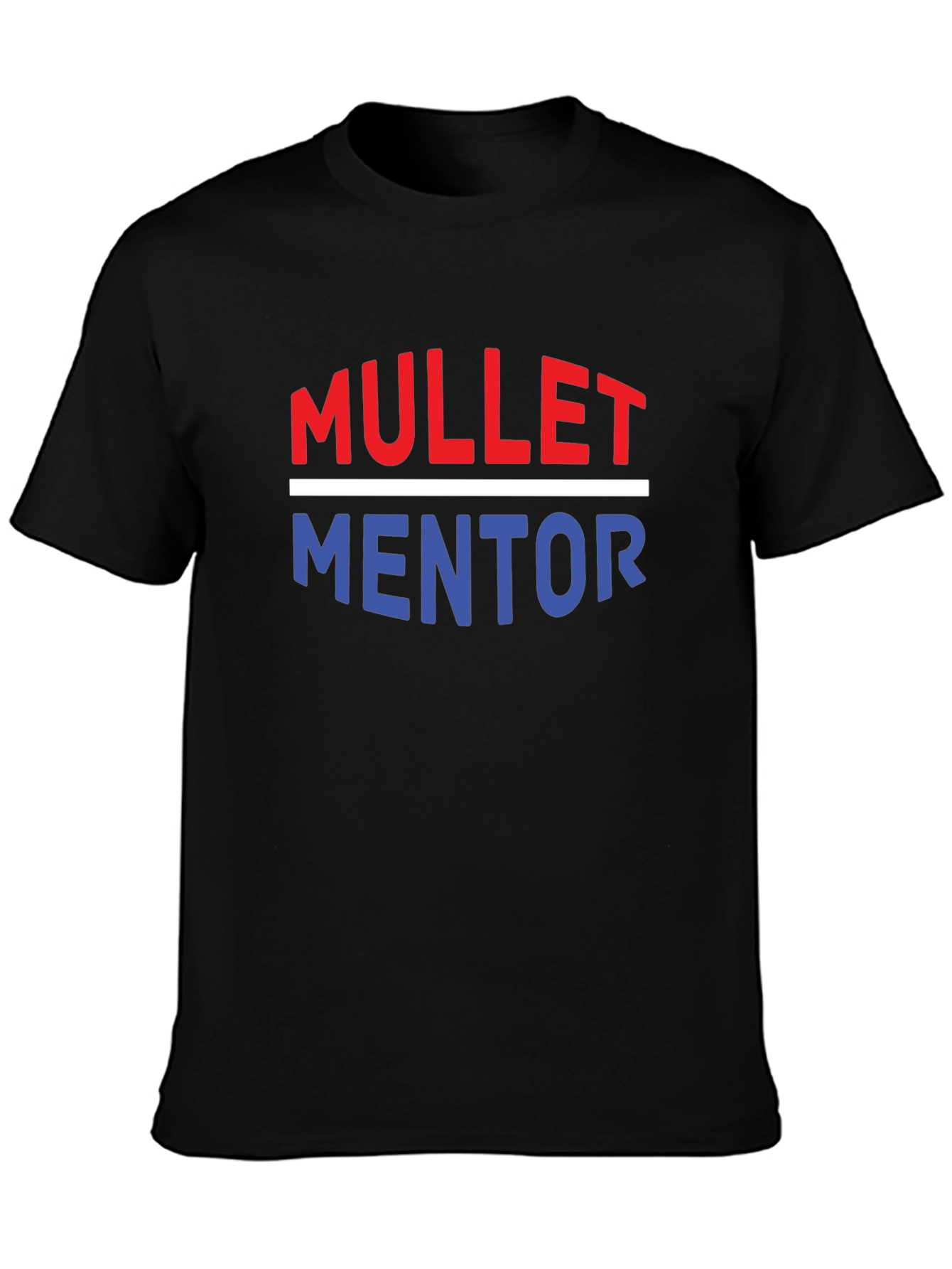 Mullet Mentor Graphic Tee -  Retro Hair Style T-Shirt