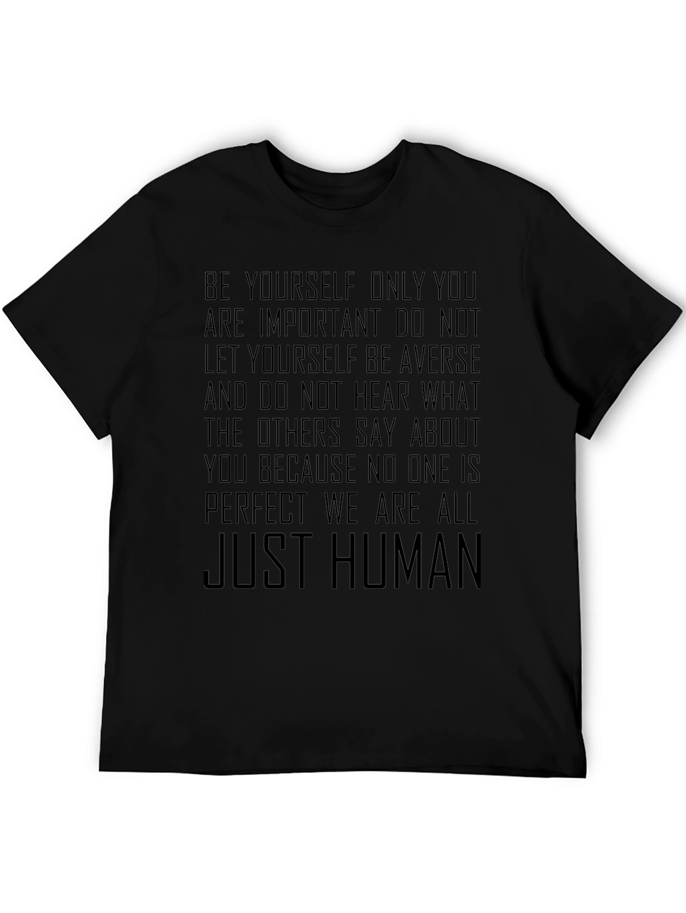 Inspirational Slogan Tee - Be Yourself