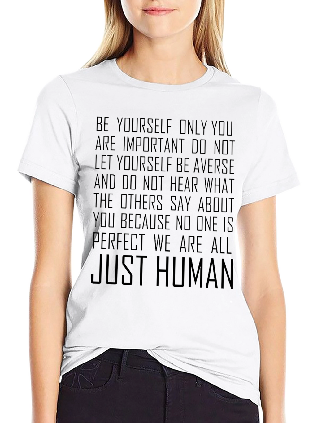 Inspirational Slogan Tee - Be Yourself