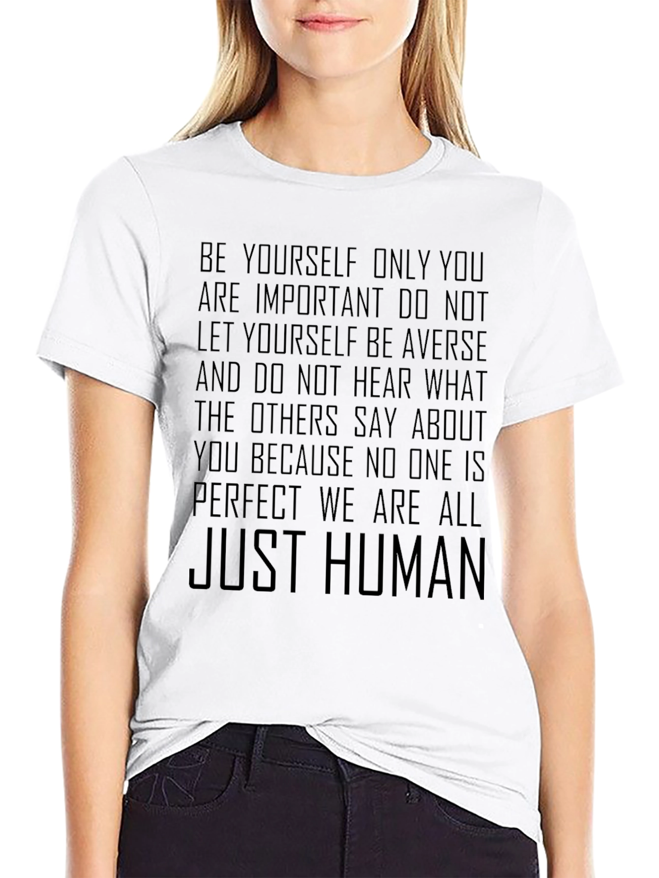 Inspirational Slogan Tee - Be Yourself