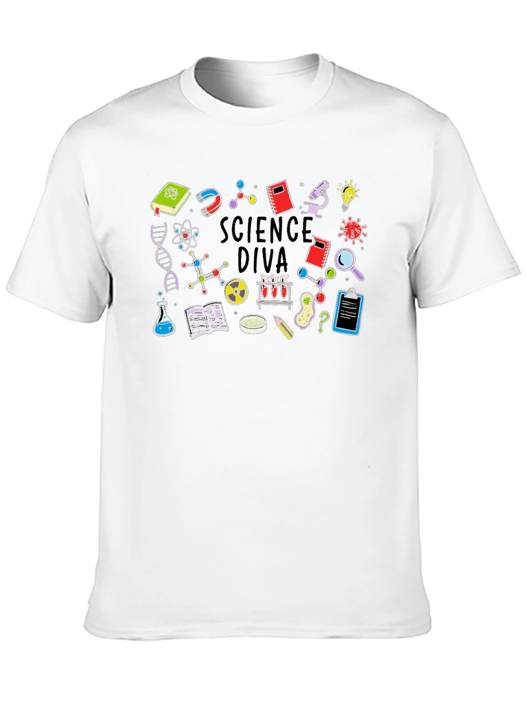 Science Diva T-Shirt - Black Cotton Tee