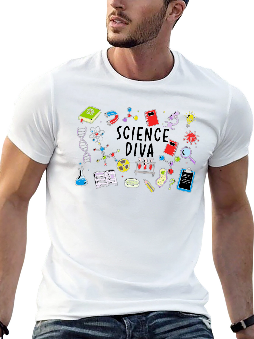 Science Diva T-Shirt - Black Cotton Tee