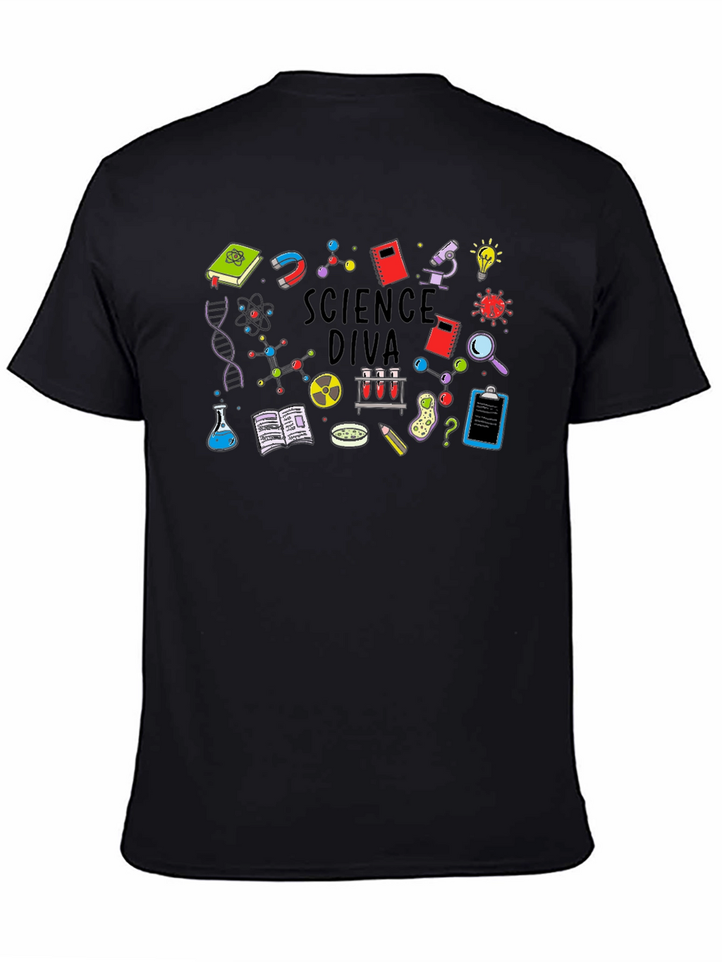 Science Diva T-Shirt - Black Cotton Tee