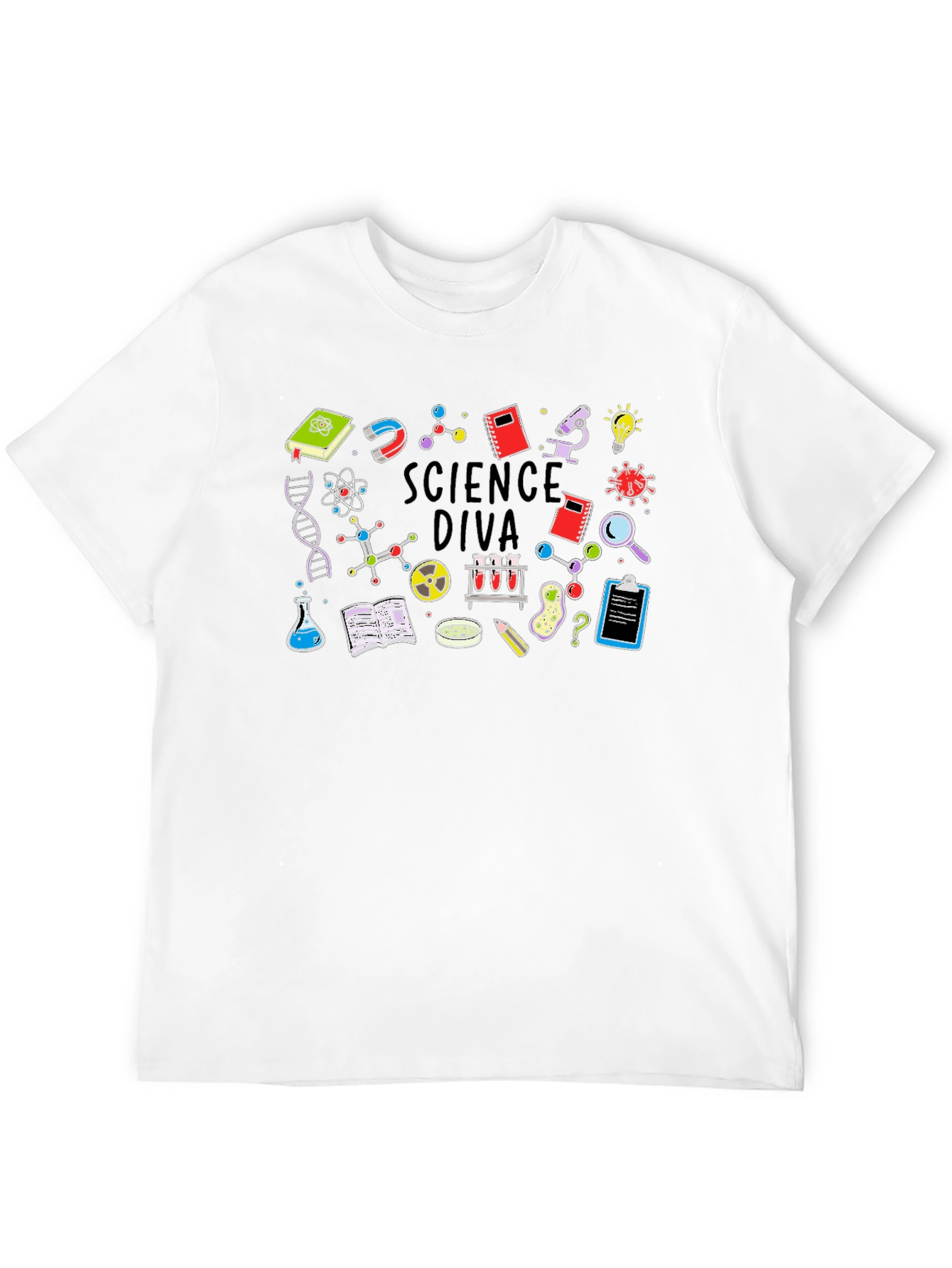 Science Diva T-Shirt - Black Cotton Tee