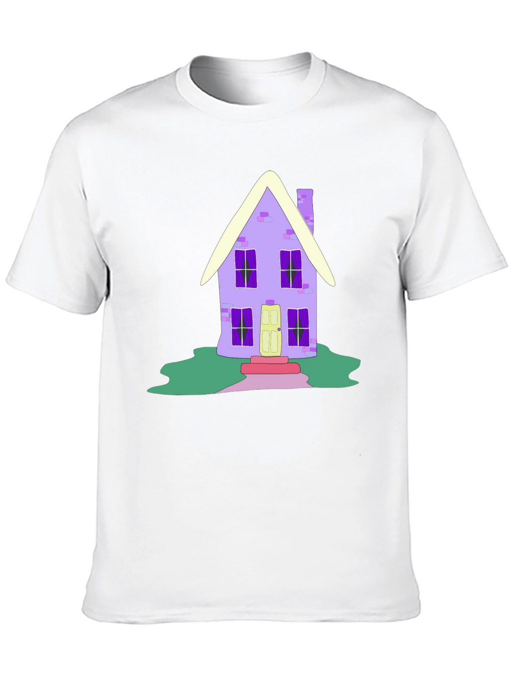 Whimsical House Graphic Tee - Unique Design