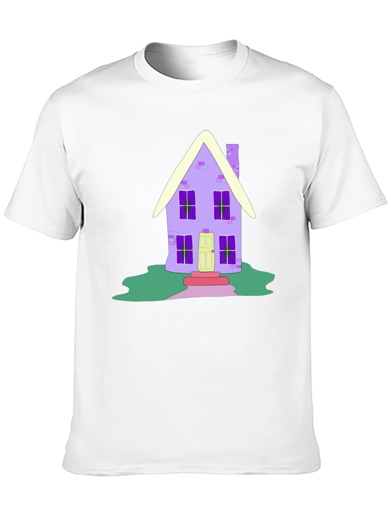 Whimsical House Graphic Tee - Unique Design