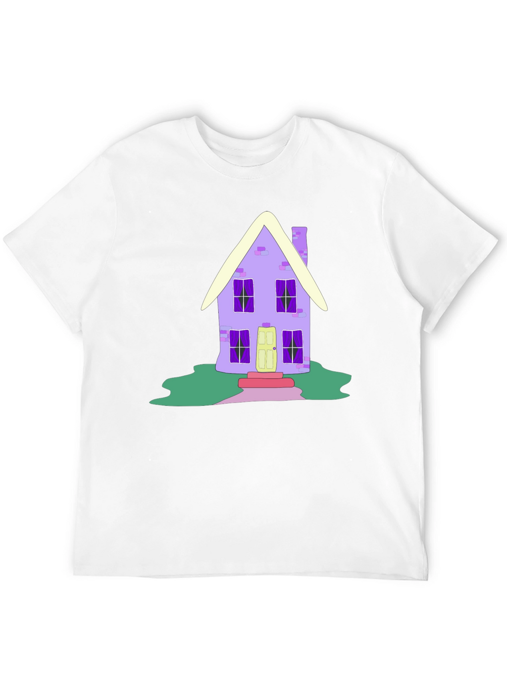 Whimsical House Graphic Tee - Unique Design