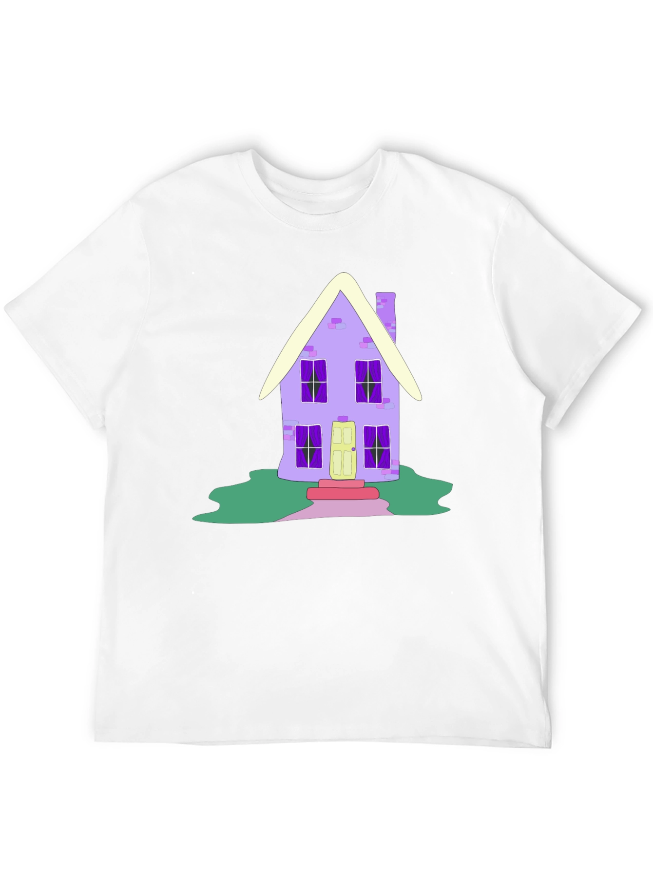 Whimsical House Graphic Tee - Unique Design