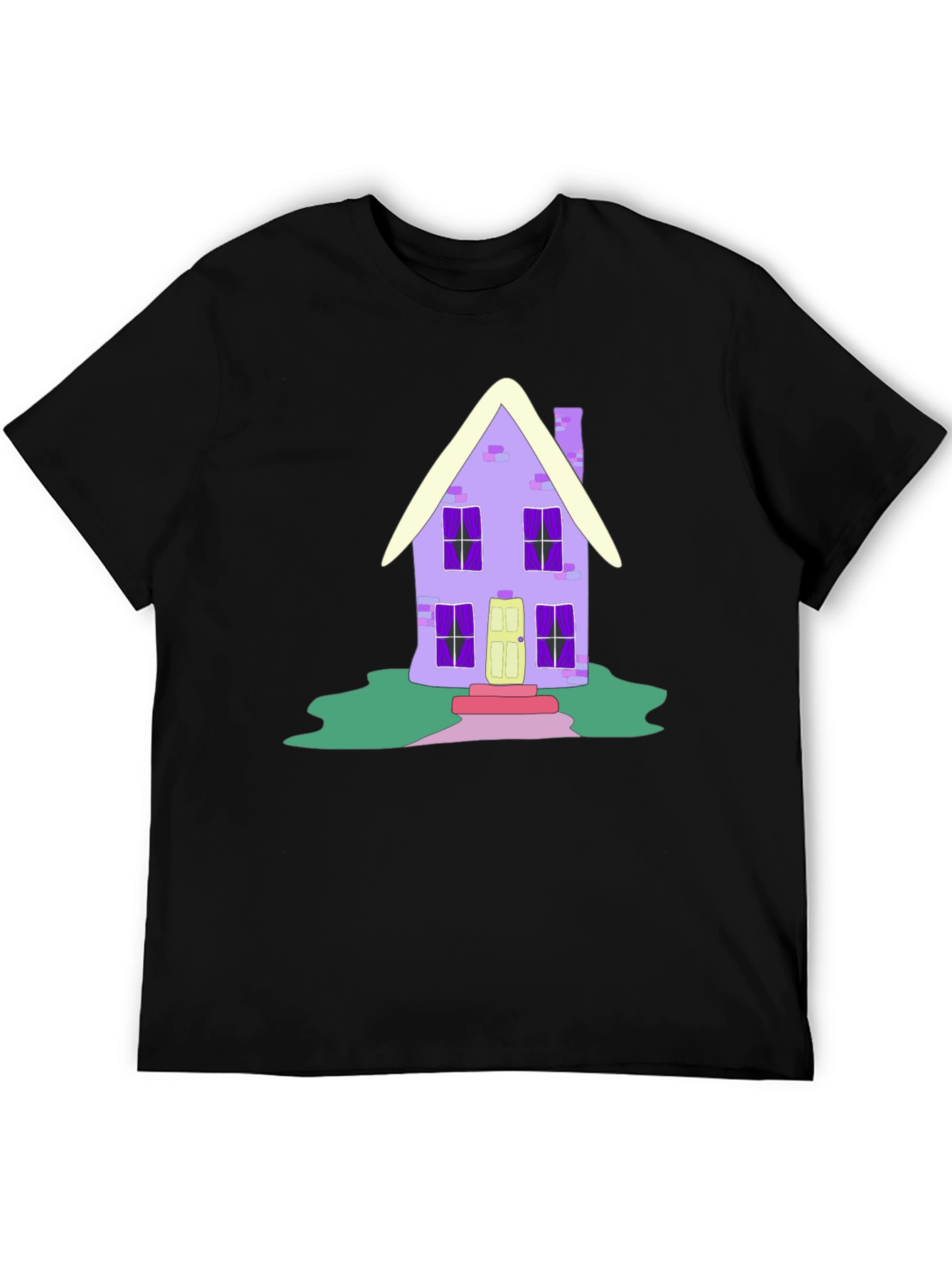 Whimsical House Graphic Tee - Unique Design