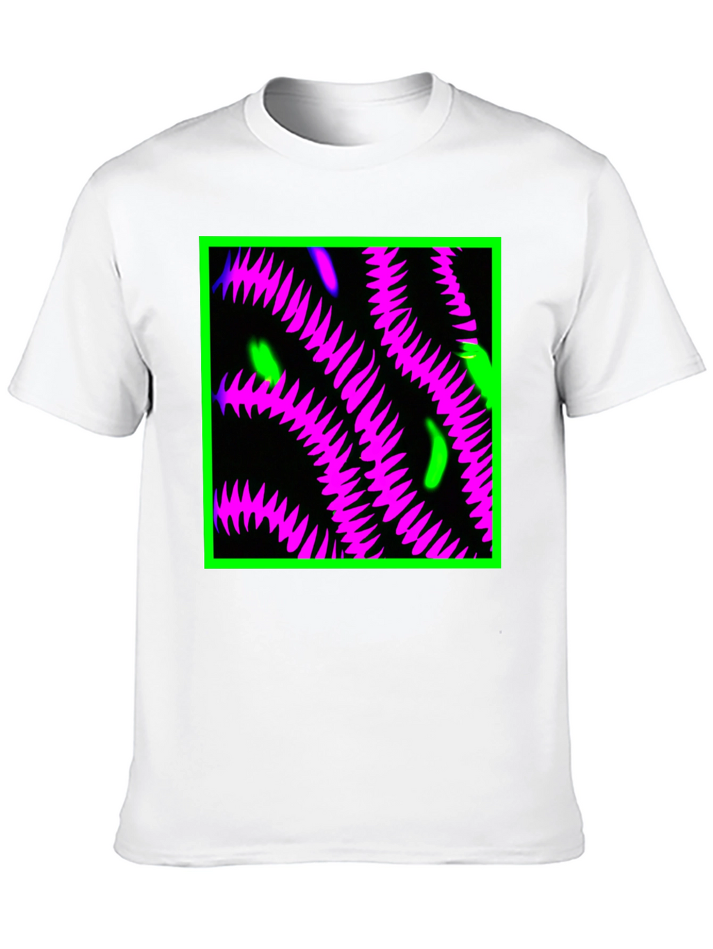 Neon Tentacle Graphic Tee - Black