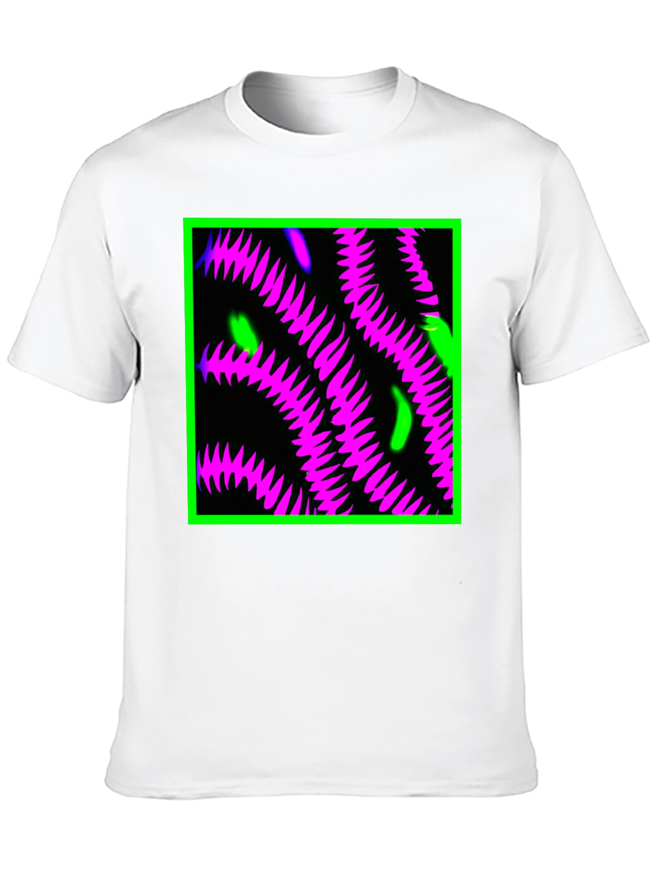 Neon Tentacle Graphic Tee - Black
