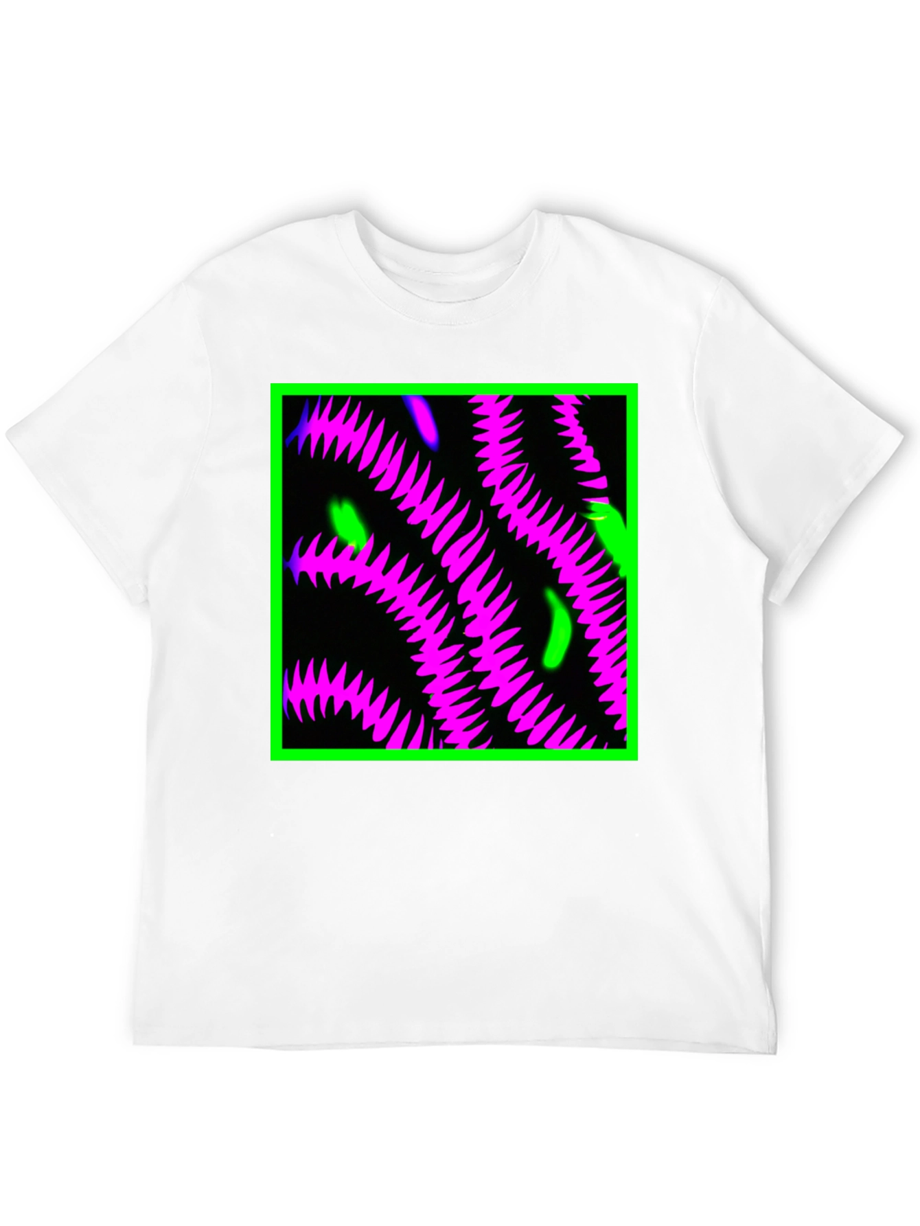 Neon Tentacle Graphic Tee - Black