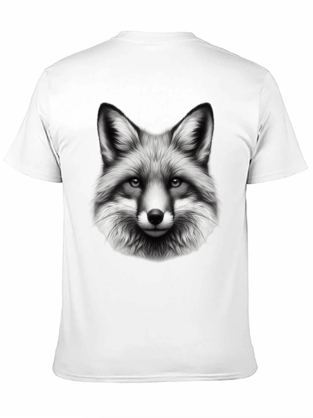 Fox Graphic Print Black T-Shirt