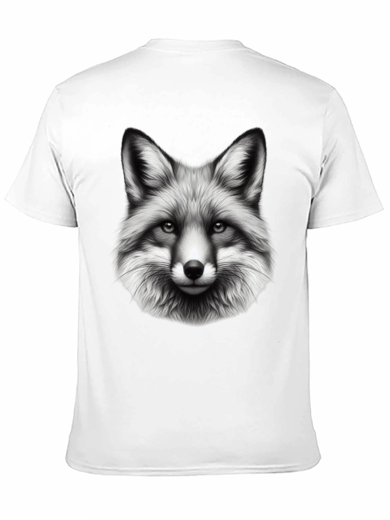 Fox Graphic Print Black T-Shirt