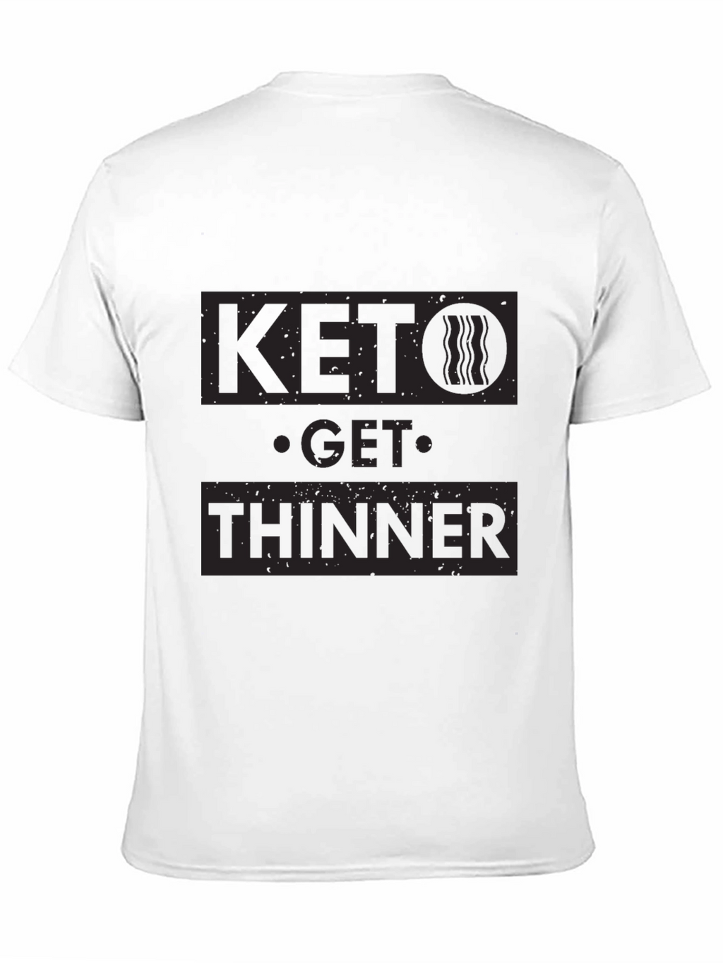 Keto Get Thinner Black Graphic T-Shirt
