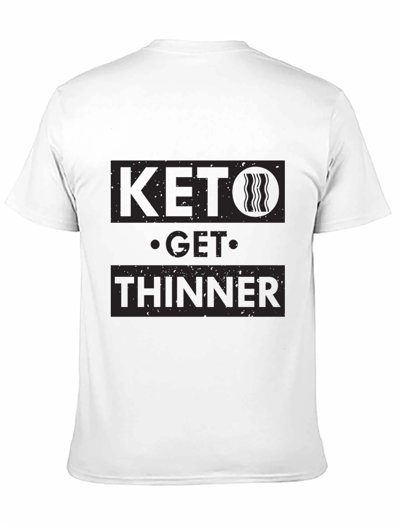Keto Get Thinner Black Graphic T-Shirt