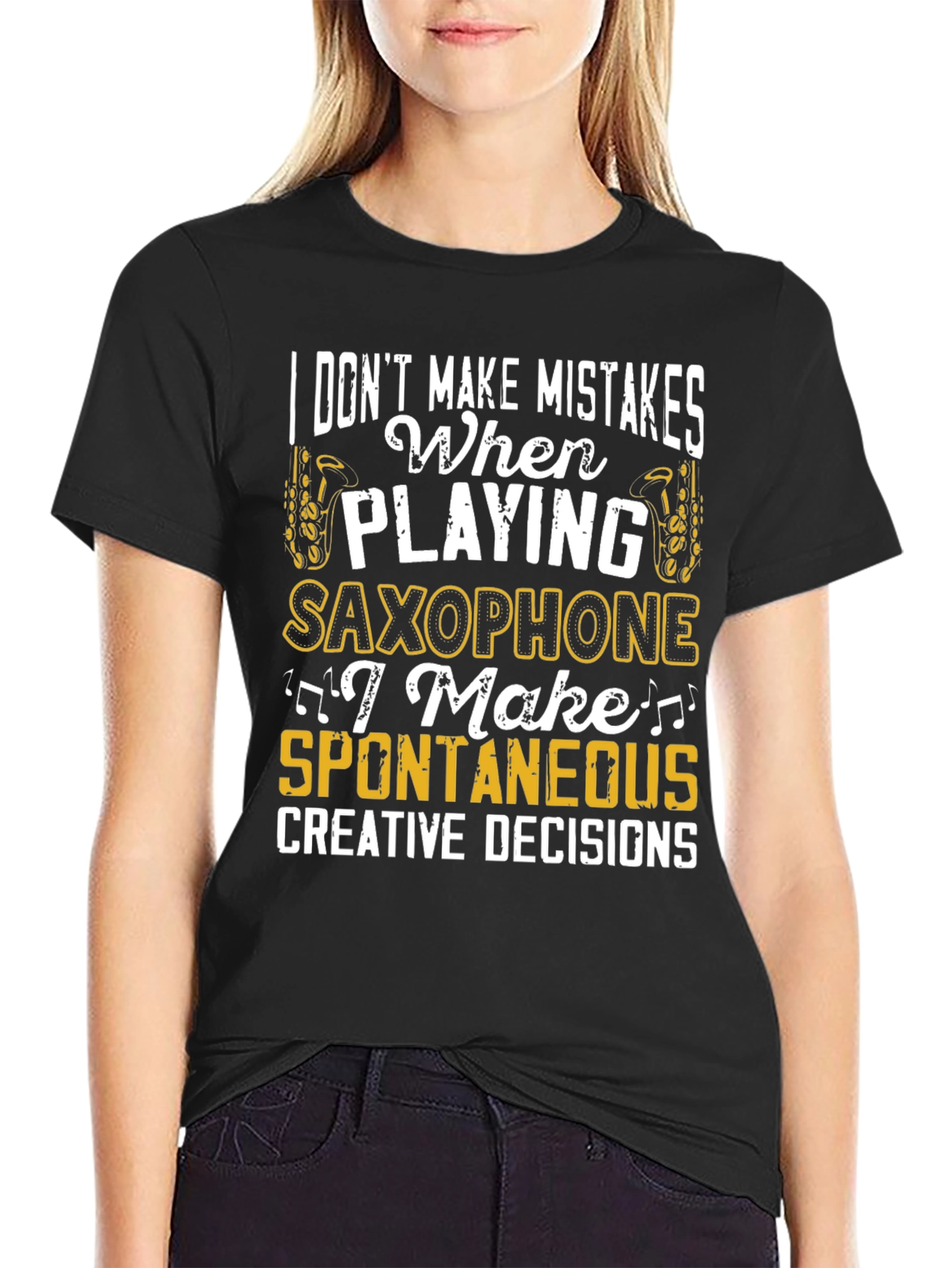 Saxophone Player Humor Graphic T-Shirt