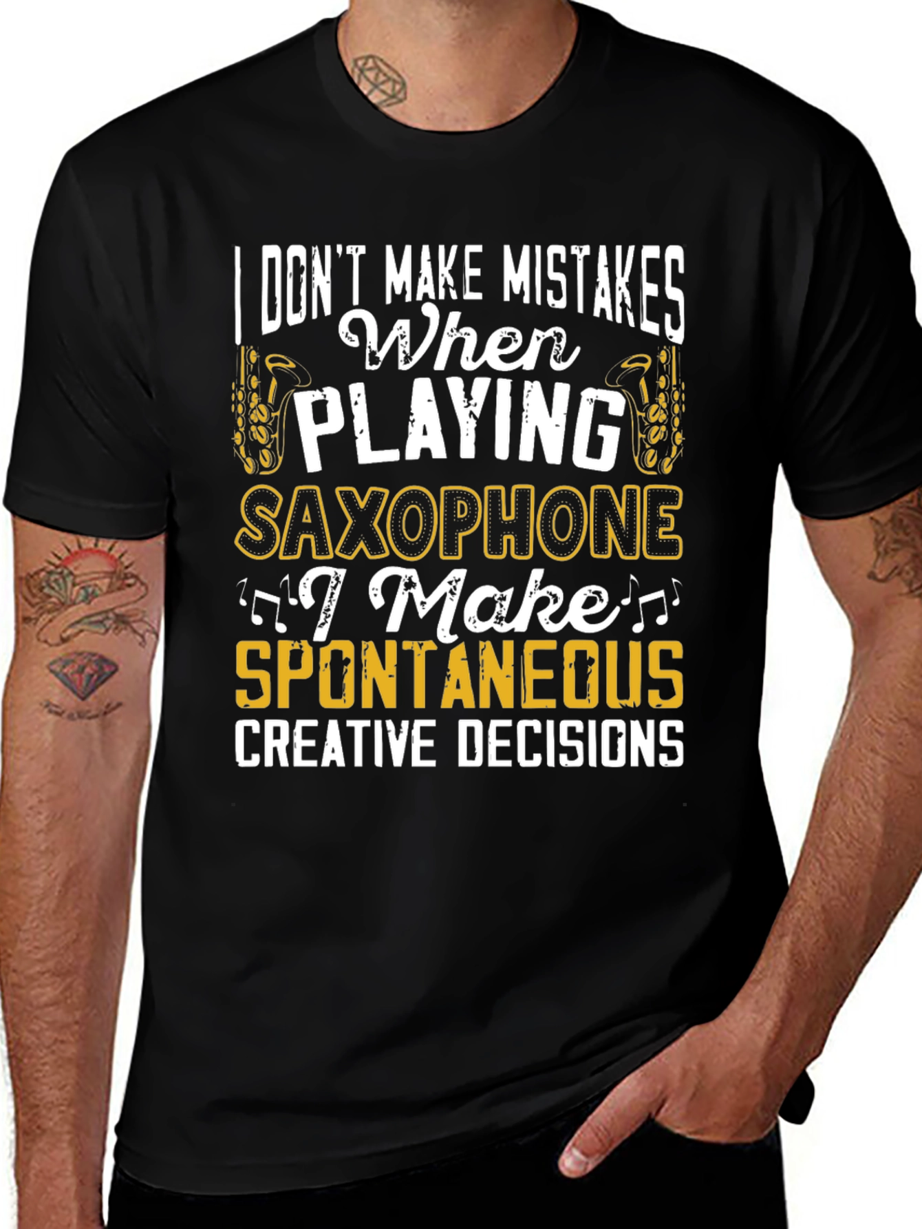 Saxophone Player Humor Graphic T-Shirt
