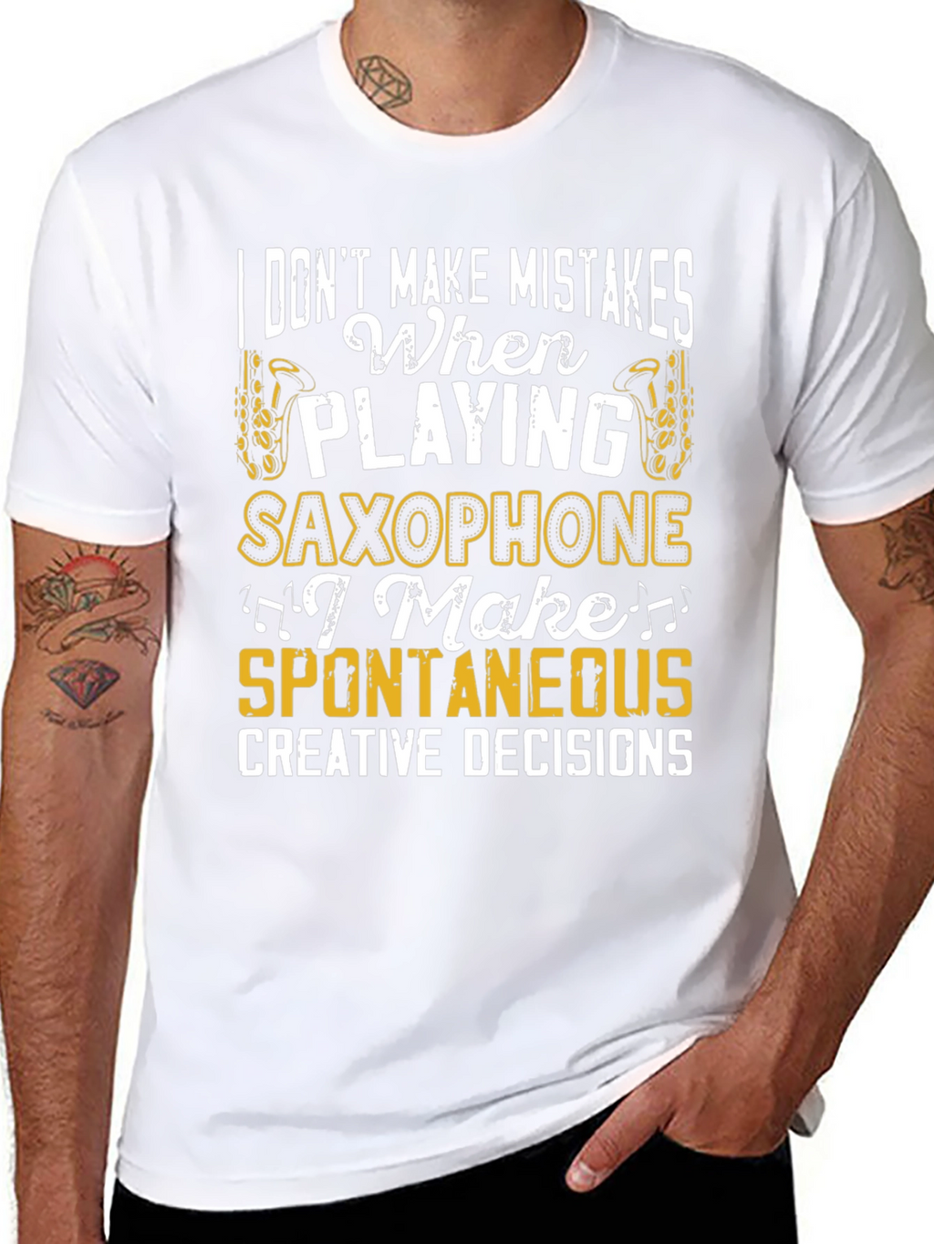 Saxophone Player Humor Graphic T-Shirt